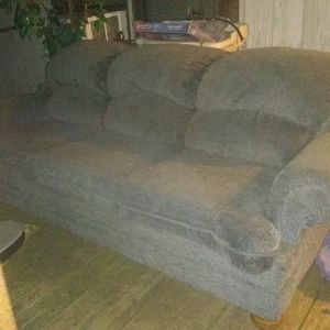 Blue cloth couch